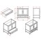 Alaterre Furniture Williamsburg 2pc Wooden Bathroom Vanity Set - 36-in. L Vanity, 30-in. L Rectangular Mirror, Gray AVAN360040B - alternate 10